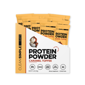 Protein Powder: Caramel Toffee (10 Single Serving Stick Packs)